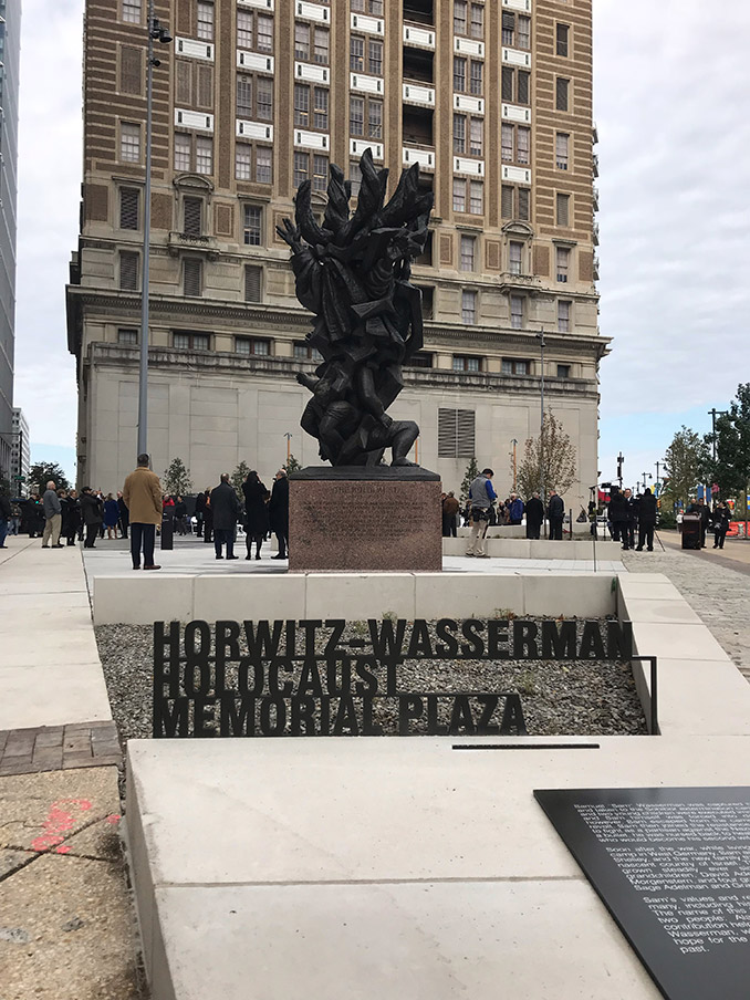 Oberseve Yom HaShoah with BZBI at the Horwitz-Wasserman Holocaust Memorial Plaza