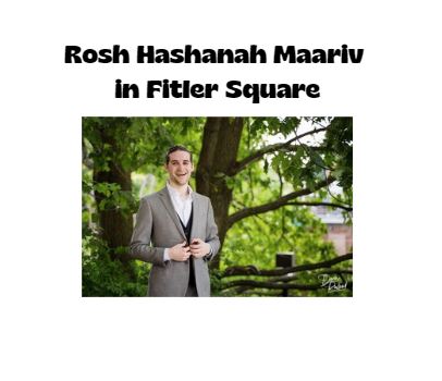Rosh Hashanah Maariv in Fitler Square